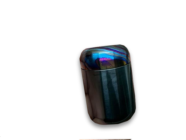 Black Zirconium ZircuTi cap pocket Pill Box Stash box Meton-Vault