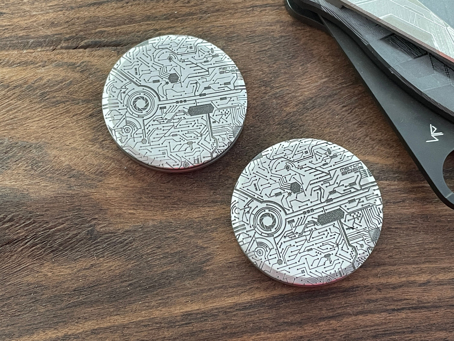 CIRCUIT Board HAPTIC Coins CLICKY Titanium Haptic Slider Fidget