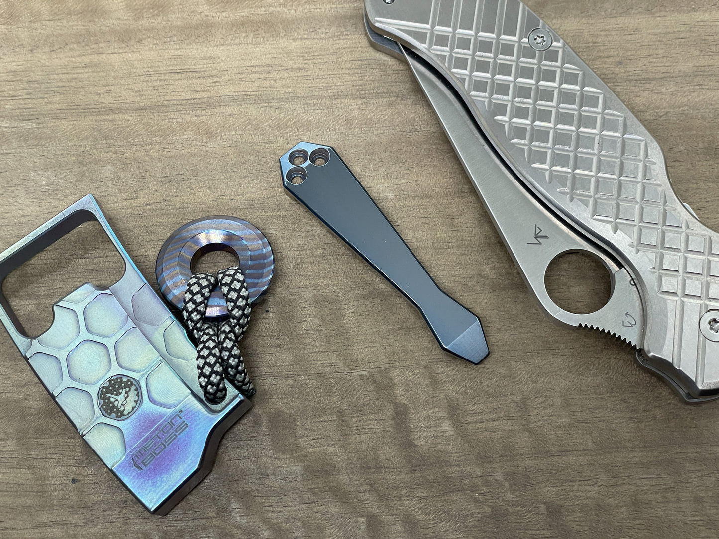 BLACK Dmd Titanium CLIP for most Spyderco models