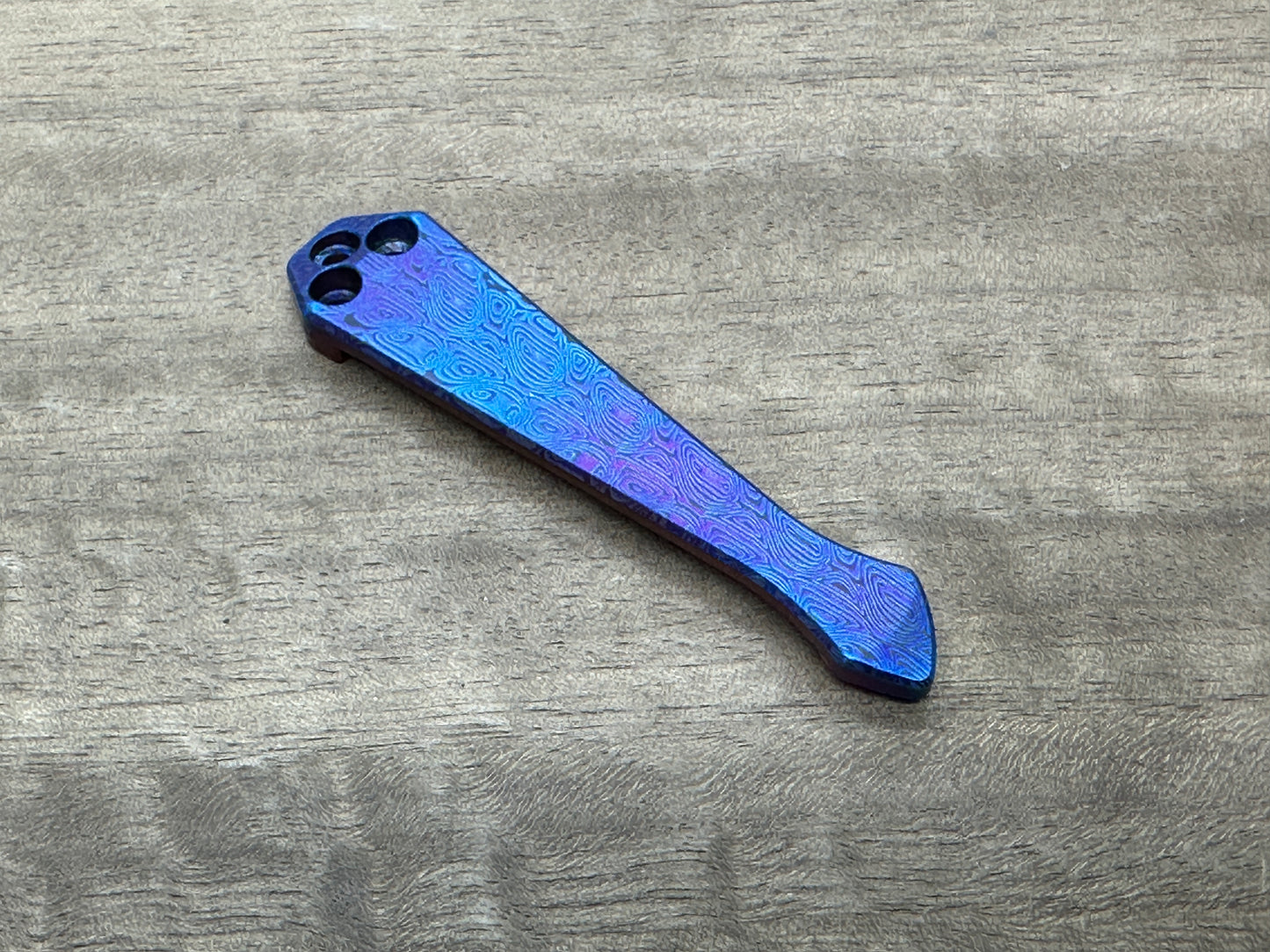 Dama AEGR Flamed Spidy Titanium CLIP for most Spyderco models