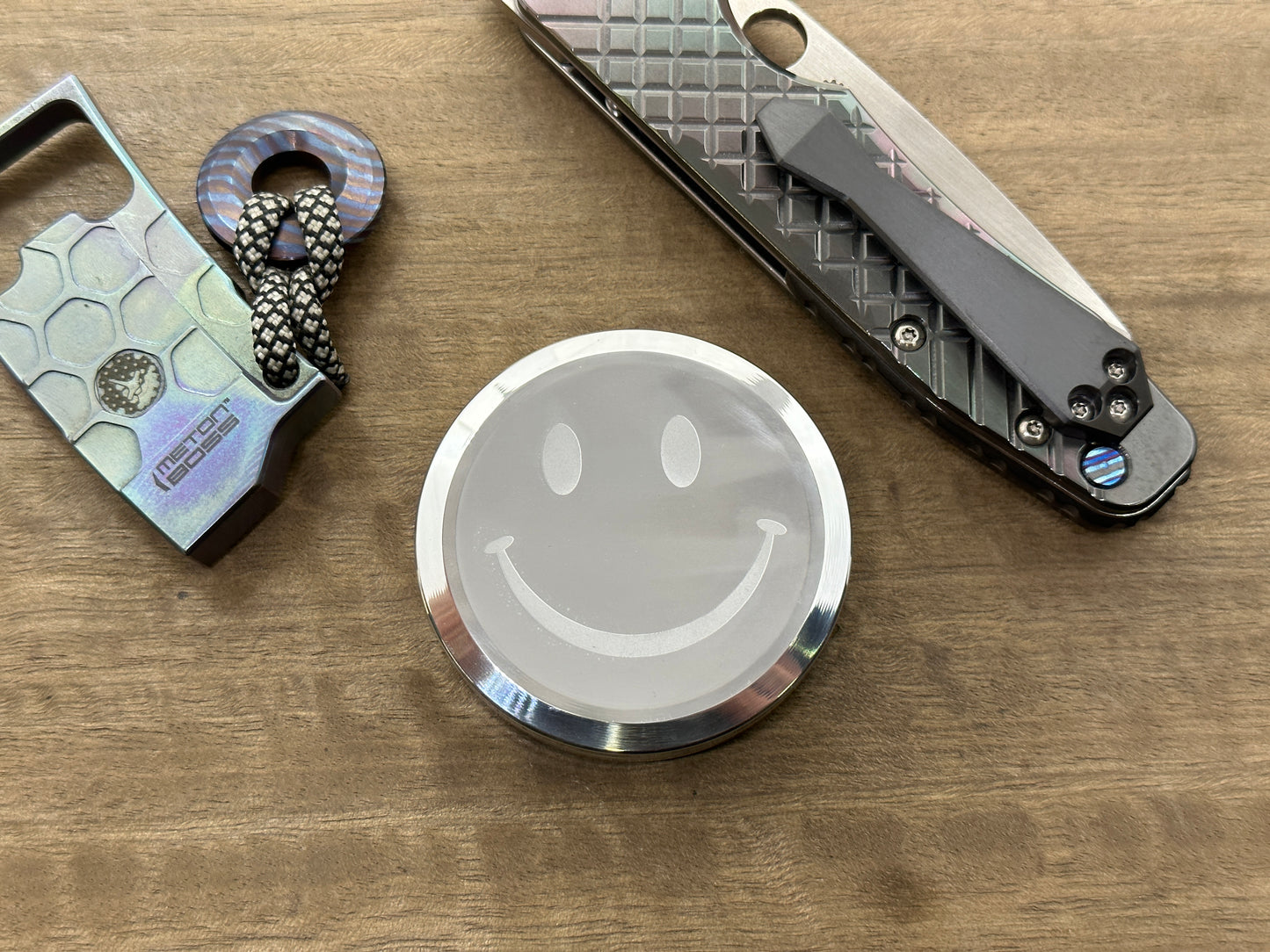 4 sizes Smiley - Sad (Yes No Decision maker) Aerospace Grade Aluminum Worry Coin