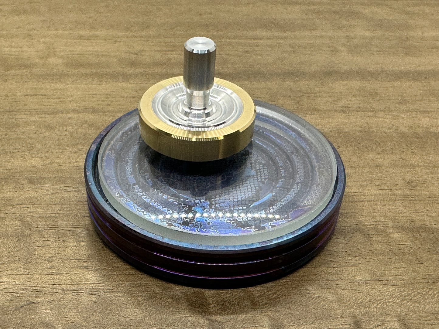 Grooved Brass 1in Spinning Top PERFORMER - Alu Aerospace stem