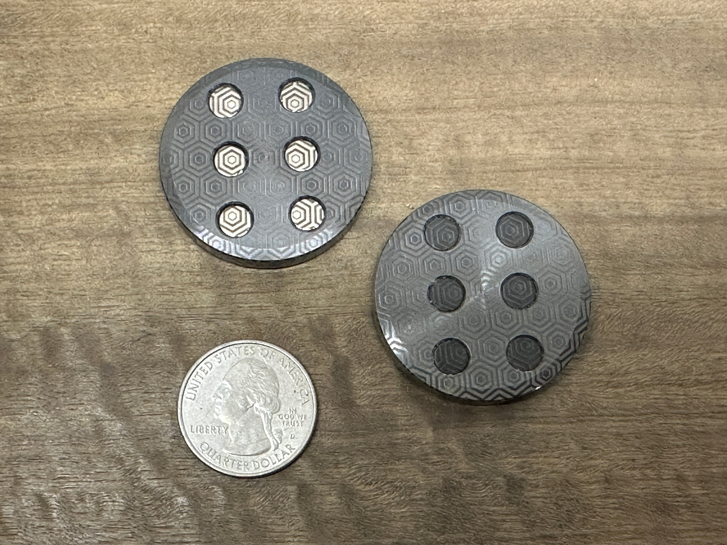 ORBITER TOPO Zirconium Parallel position Magnets Haptic Coins Fidget