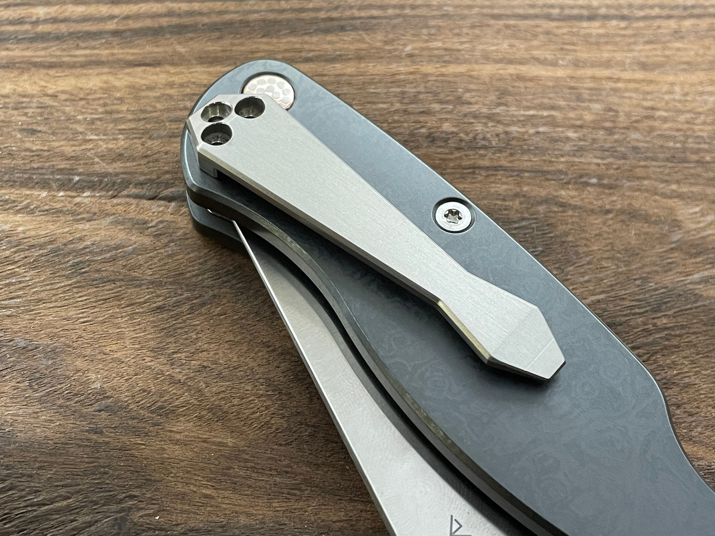 Brushed Dmd Titanium CLIP for most Spyderco models