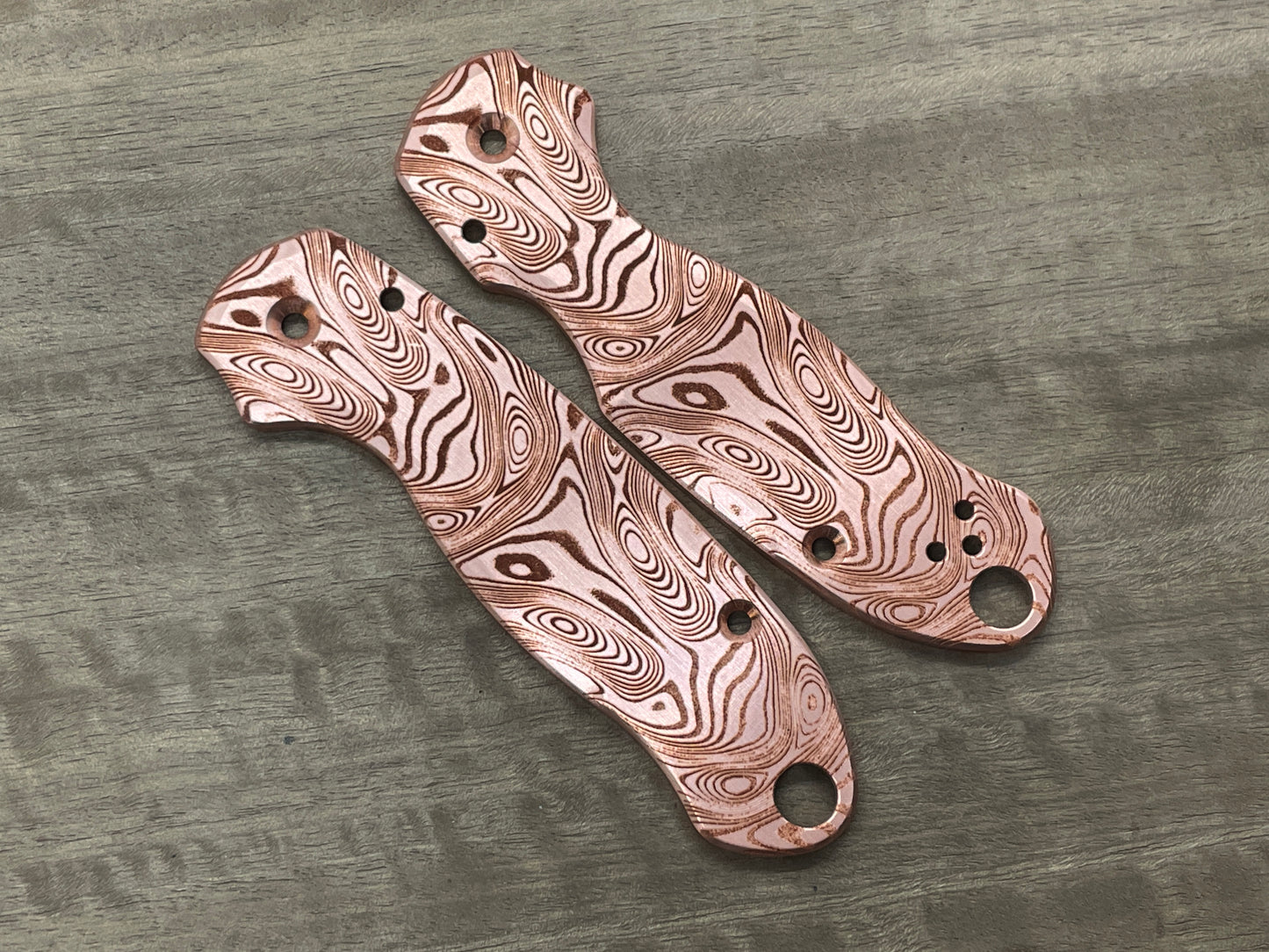 Dama FISH Copper Scales for Spyderco Para 3