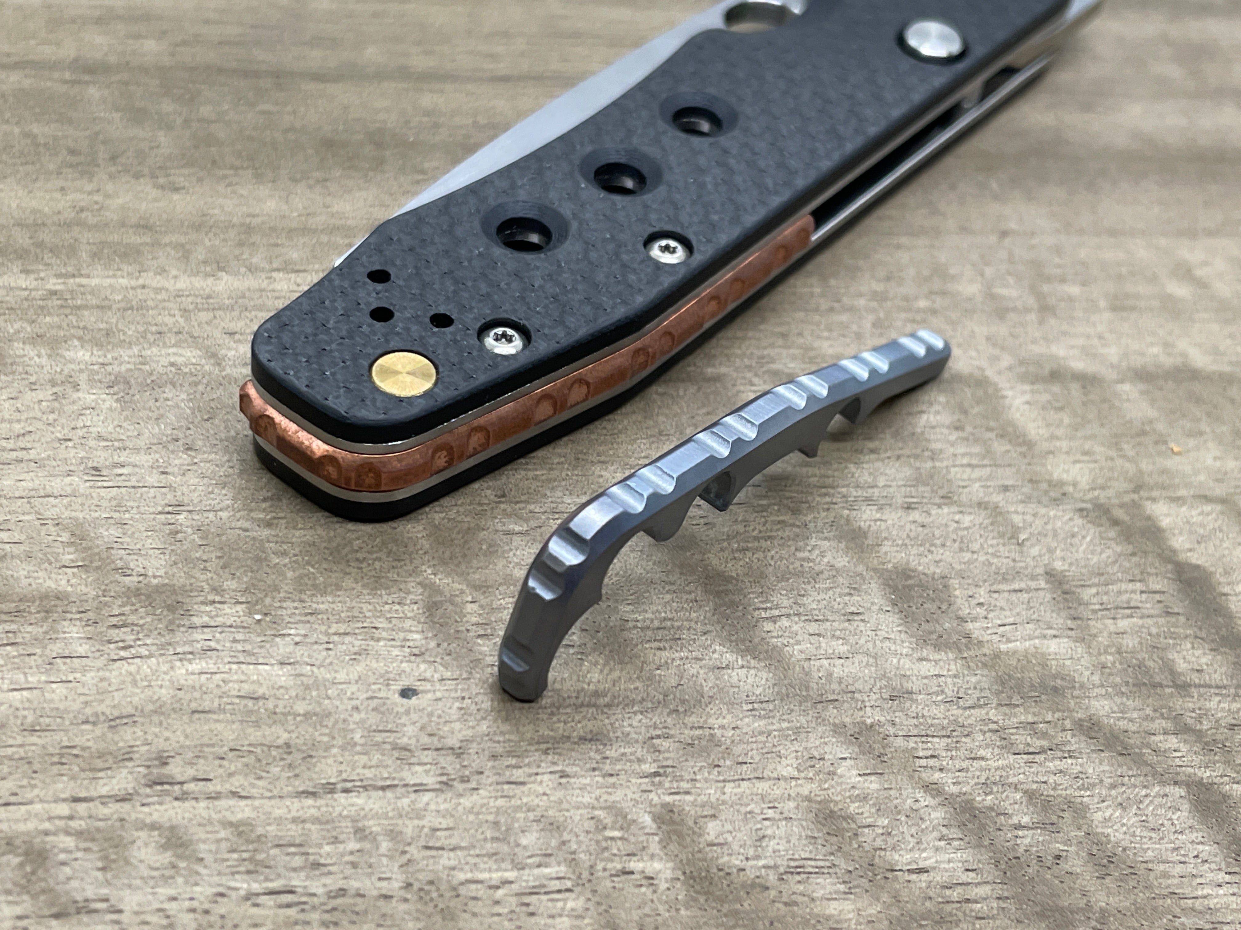 Titanium Gear BACKSPACER for Spyderco Smock MetonBoss