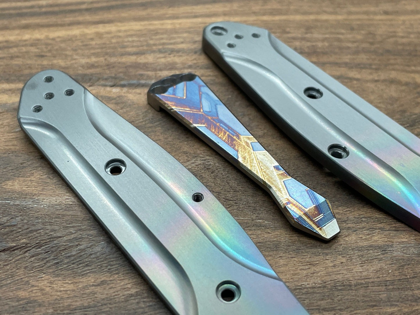 FALCON heat ano engraved Dmd Titanium CLIP for most Benchmade models