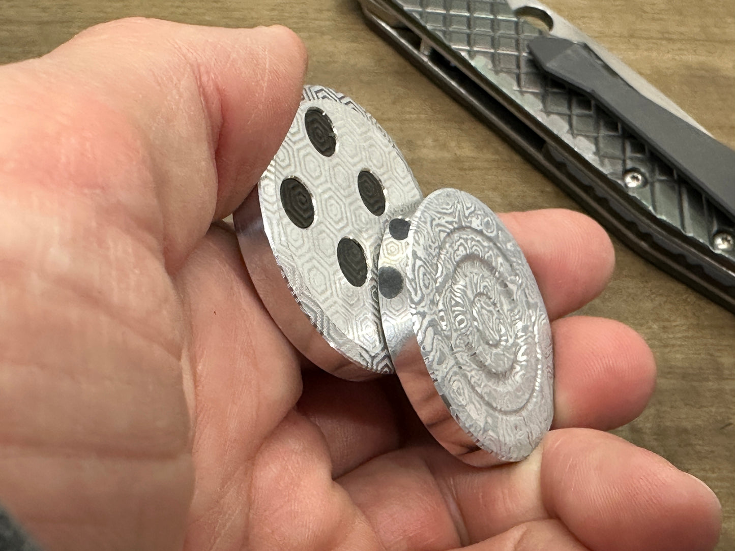 ALIEN Parallel position Magnets ORBITER Aluminum Haptic Coins Slider Fidget