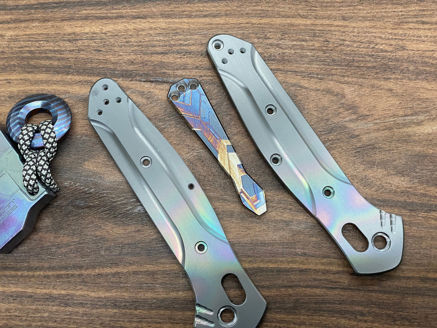 FALCON heat ano engraved Dmd Titanium CLIP for most Benchmade models