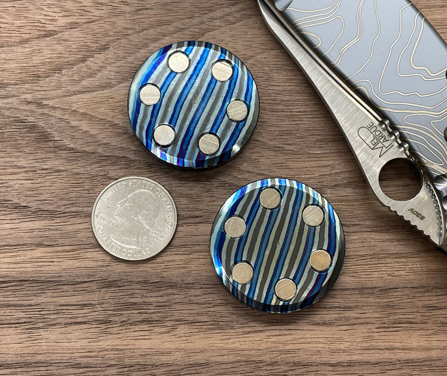 ORBITER ZircuTi TWIST Haptic Coins Haptic Slider Fidget