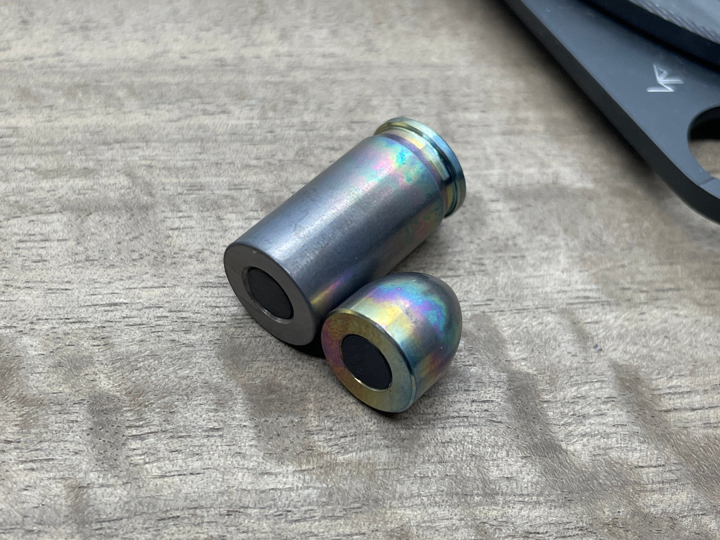 Dark Titanium HAPTIC-BULLET Haptic Slider ideas fidget Fridge magnet