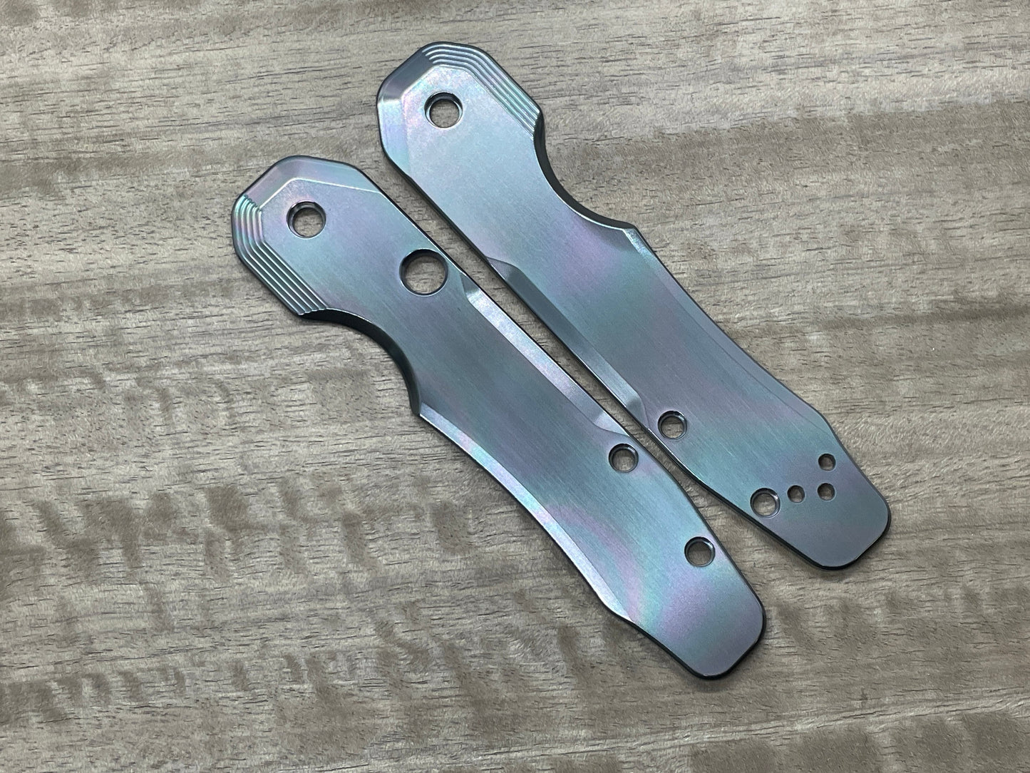 Oil Slick Zirconium Scales for Spyderco SMOCK