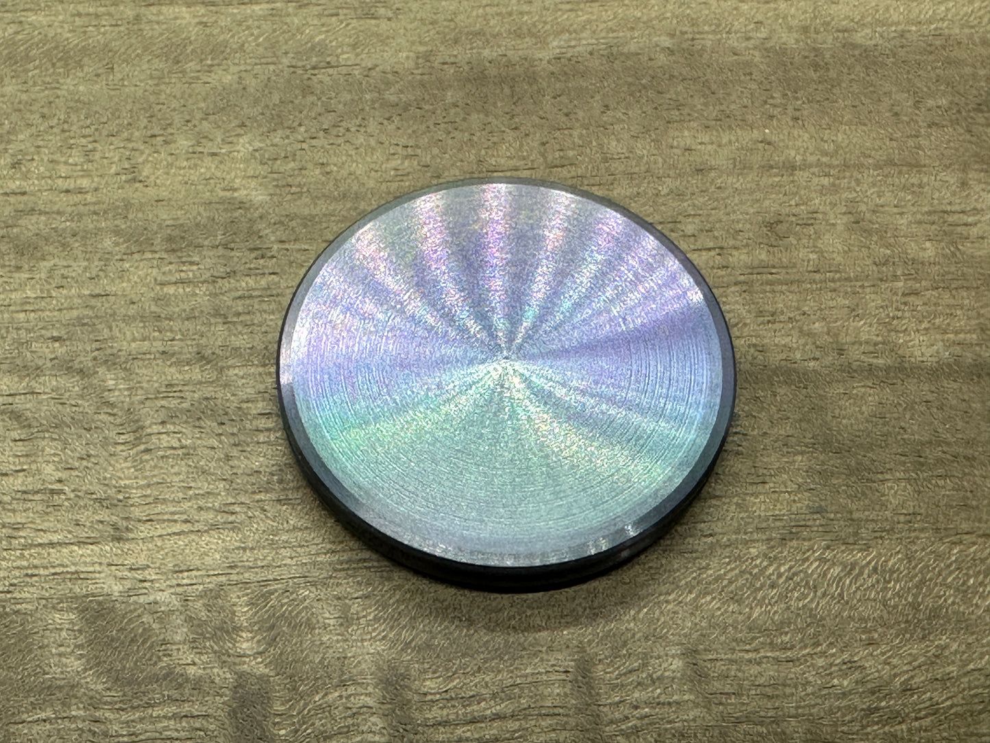 Rainbow Flamed Tungsten MEGATRON Worry Coin Challenge Coin