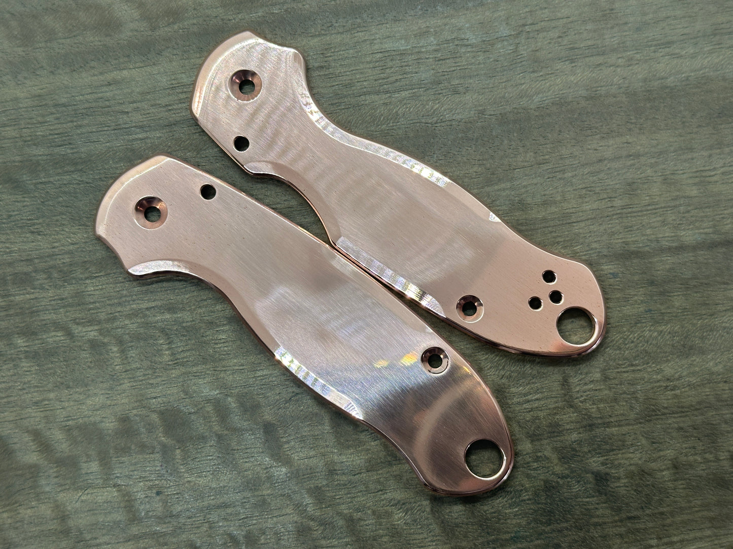 POLISHED Copper Scales for Spyderco Para 3