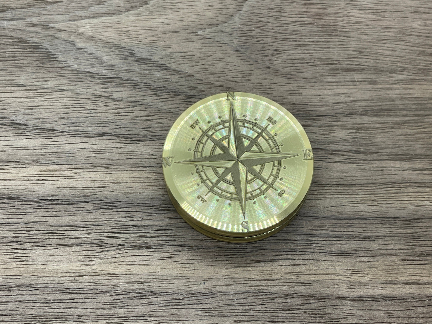 HAPTIC Coins CLICKY COMPASS Brass Fidget toy