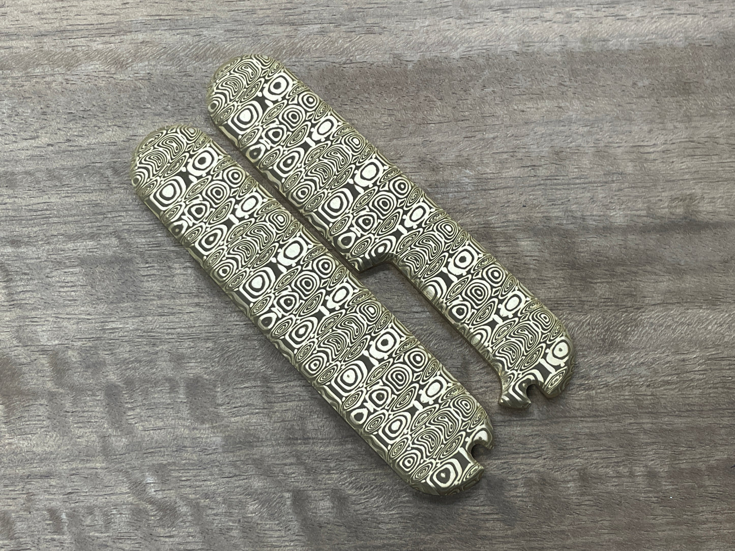 Dama LADDER 91mm Brass Scales for Swiss Army SAK