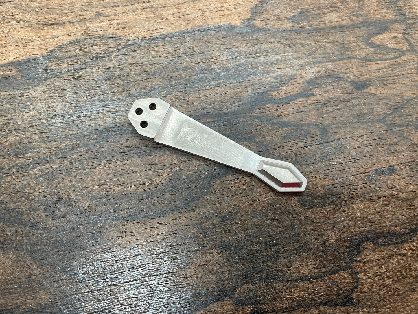 HONEYCOMB engraved Dmd Titanium CLIP for most Spyderco models