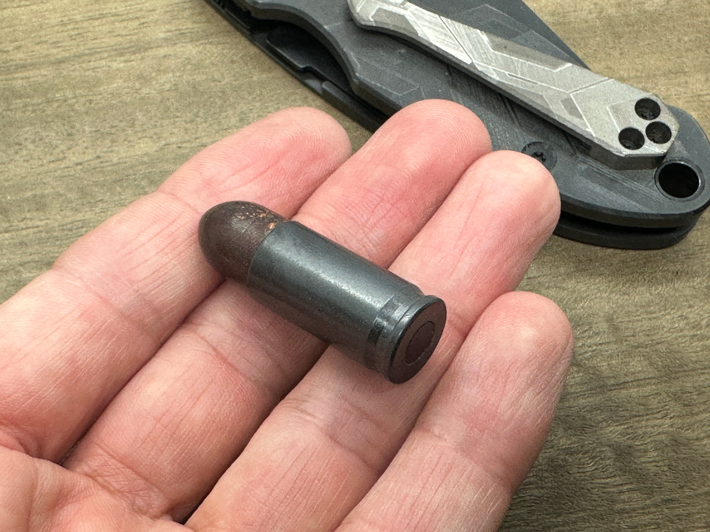Zirconium - Dark Copper HAPTIC-BULLET Haptic Slider Adhd fidget Fridge magnet