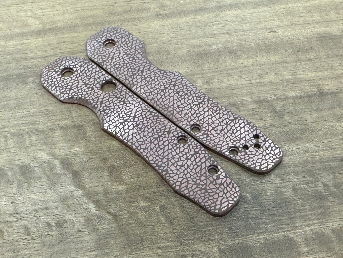 Dark NEBULA Copper Scales for Spyderco SMOCK