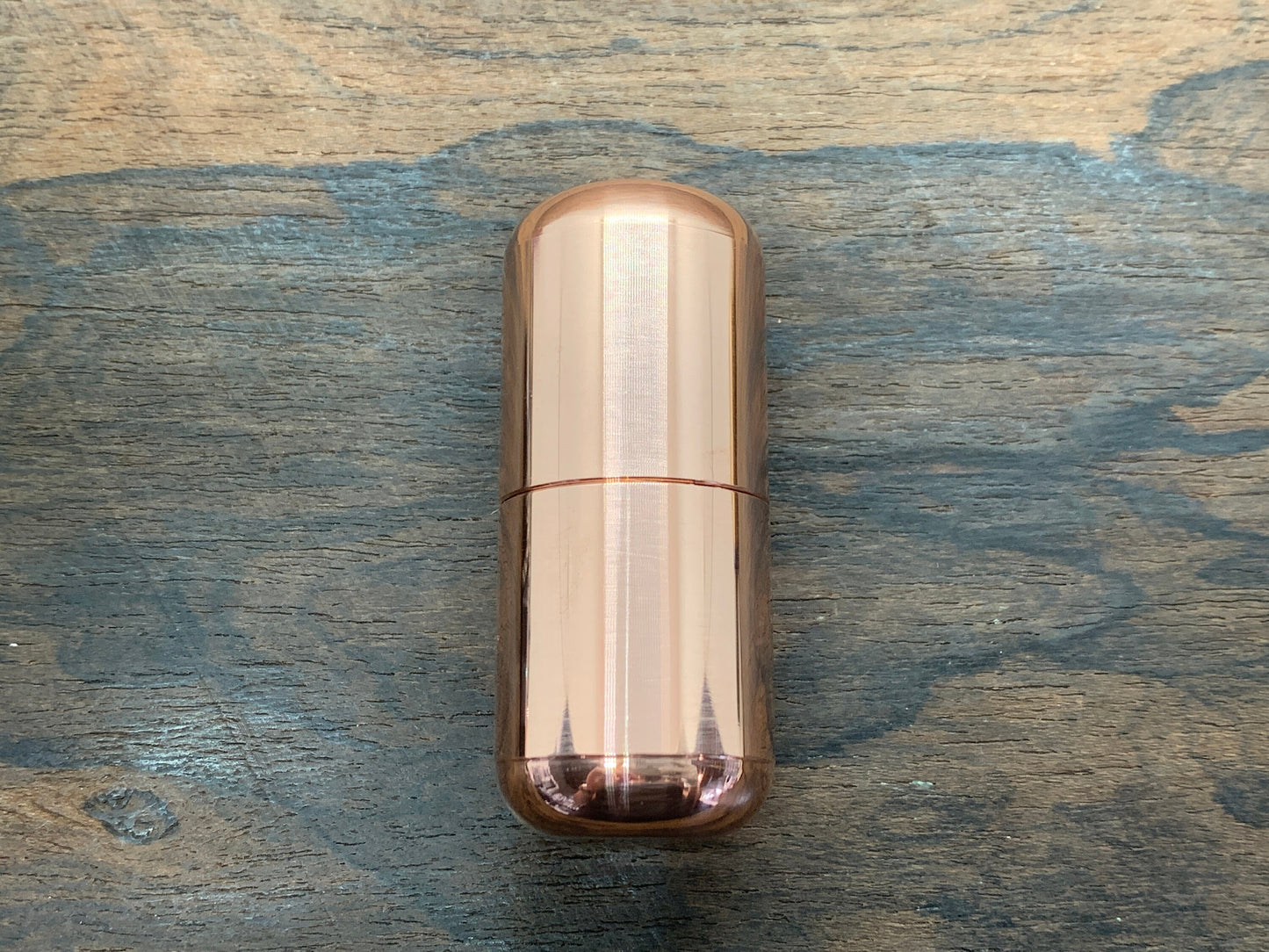 Tall Meton-Vault Pure Copper Pill box Stash box Pill Case