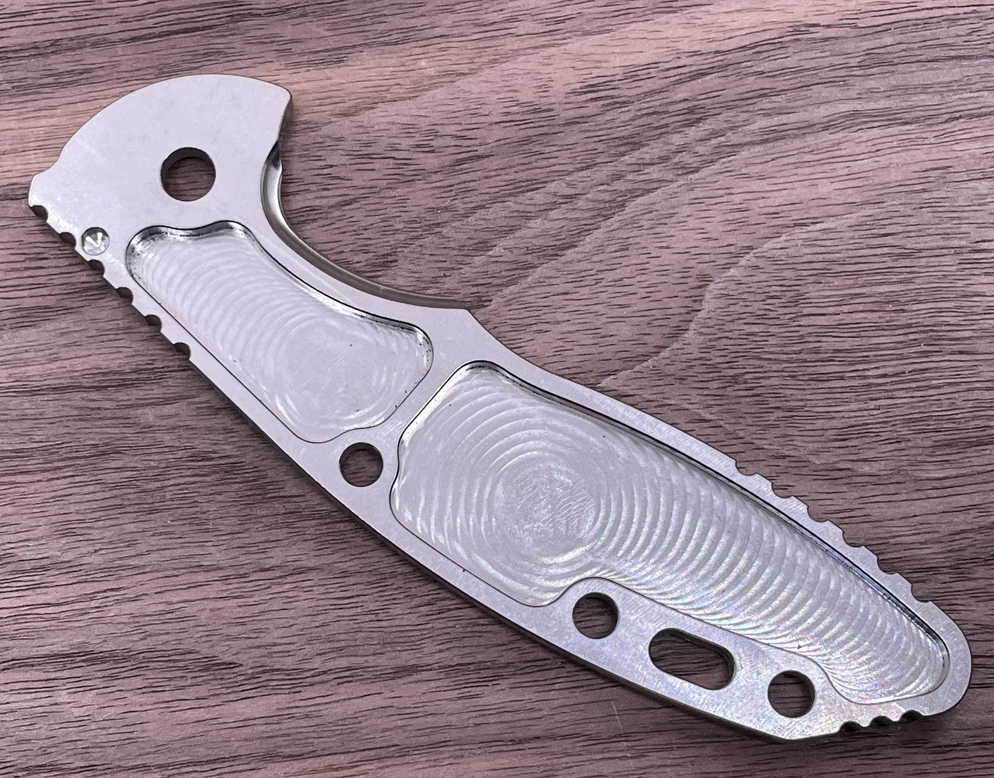 Stone Washed FRAG Cnc milled Titanium scale for XM-18 3.5 HINDERER