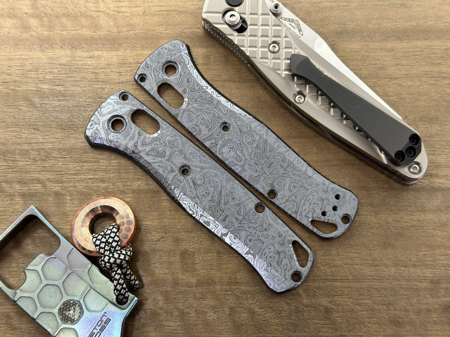 Black ALIEN Titanium Scales for Benchmade Bugout 535