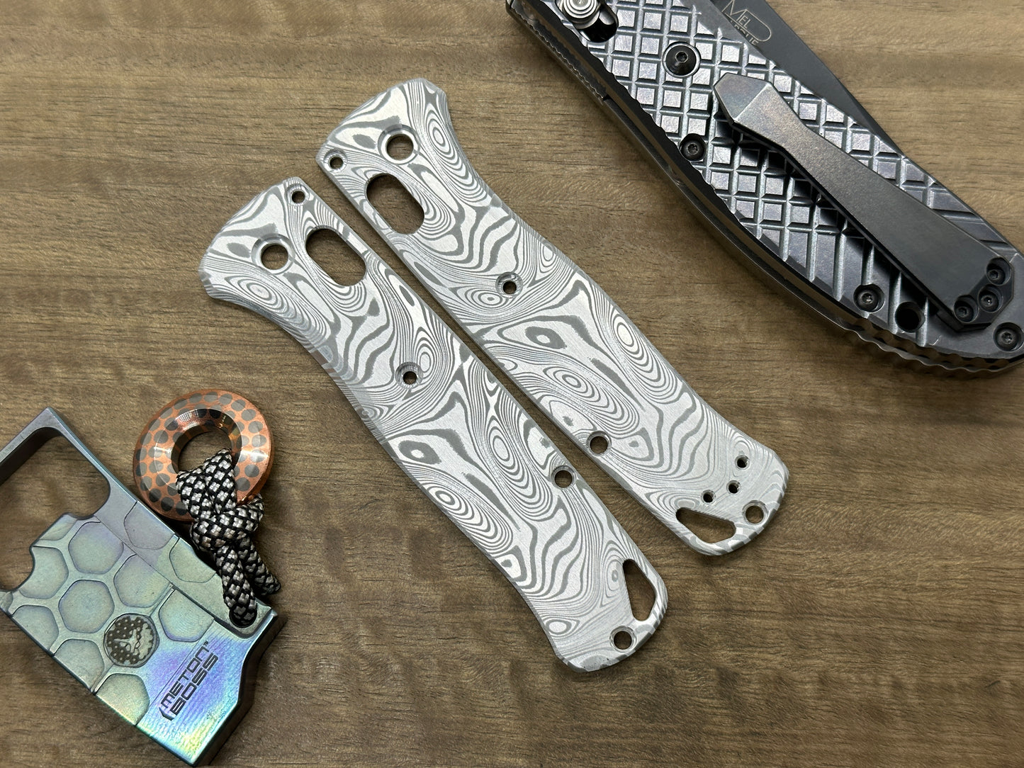 Dama FISH Aerospace Aluminum Scales for Benchmade Bugout 535