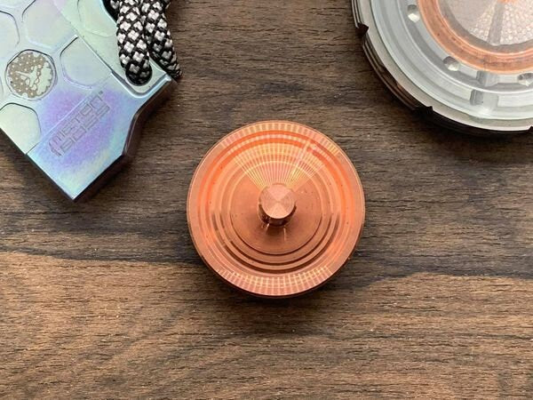 Pure Copper Grooved Spinning Top PERFORMER