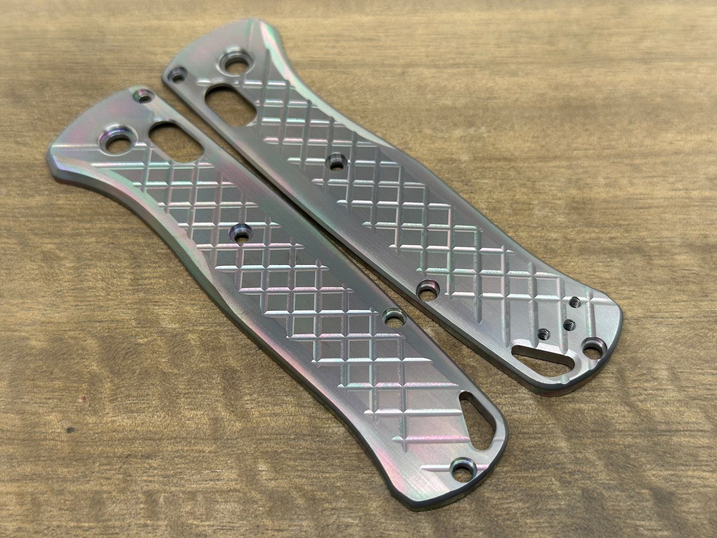 Dark-Ti FRAG Cnc milled Titanium Scales for Benchmade Bugout 535