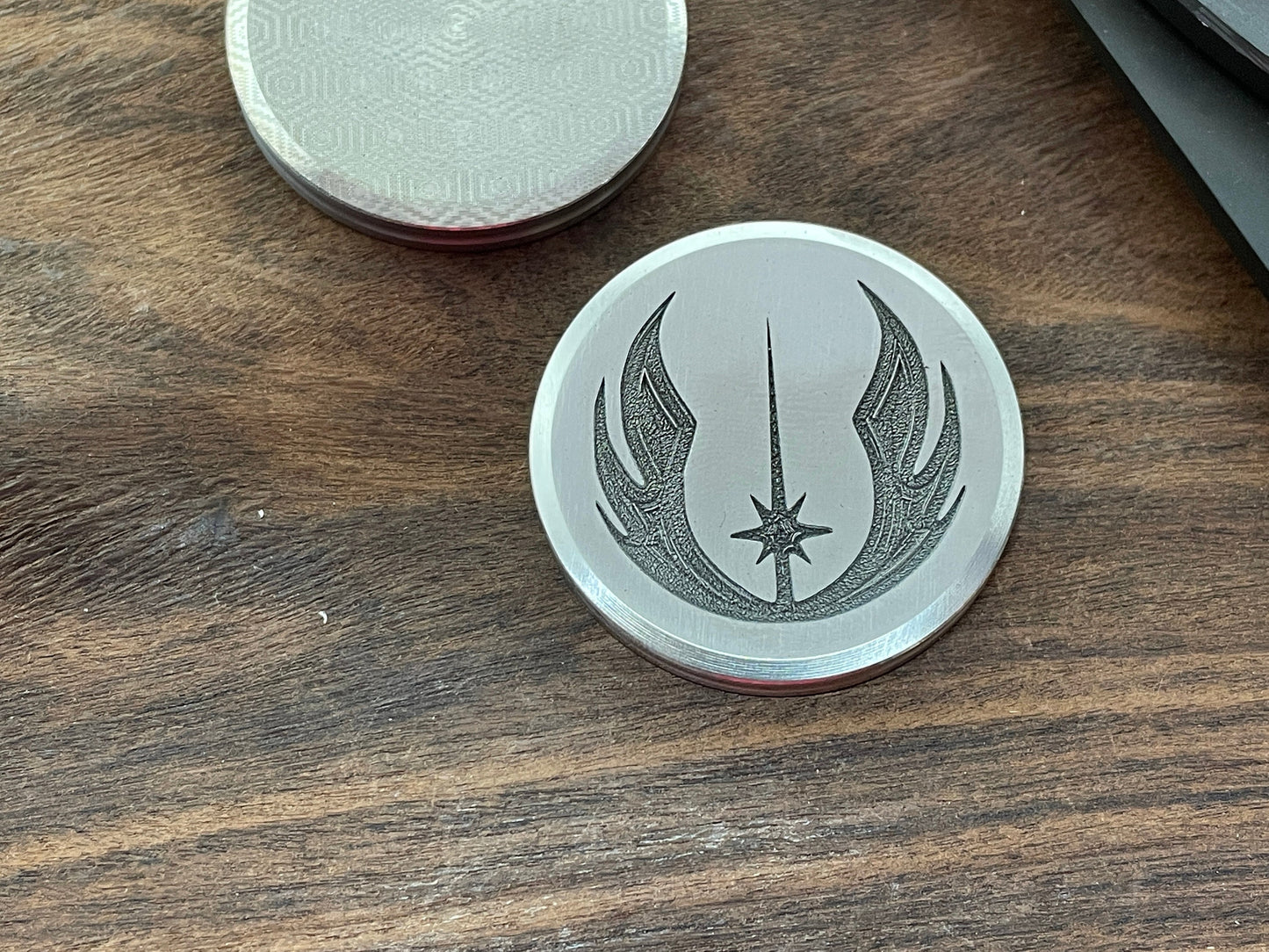 JEDI HAPTIC Coins CLICKY Greek Ascoloy Haptic Slider Fidget