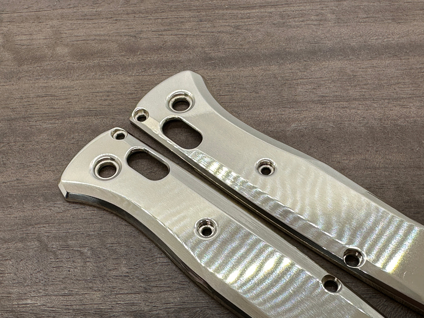 Polished Brass Scales for Benchmade Bugout 535