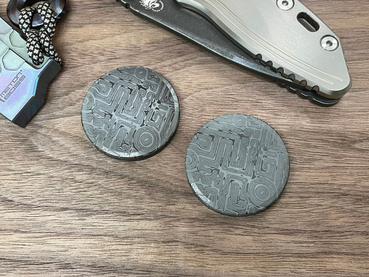 Black Zirconium MYSTERY HAPTIC Coins CLICKY Haptic Slider Adhd Fidget