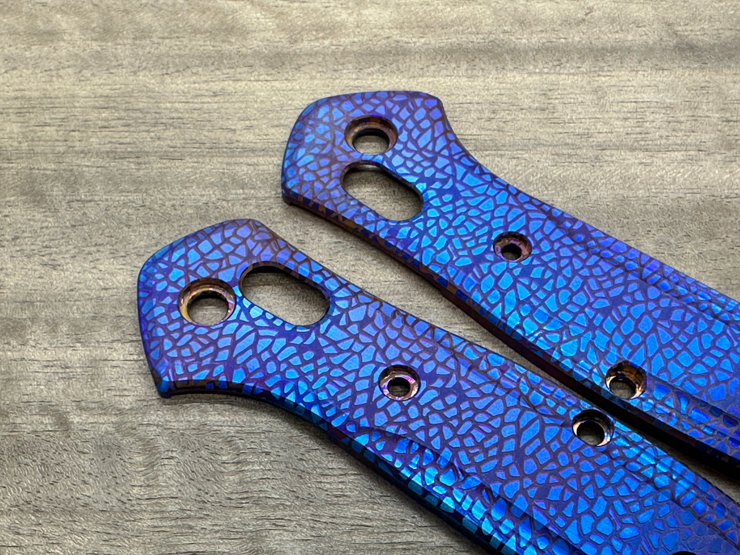 Flamed NEBULA Titanium Scales for Benchmade 940 Osborne