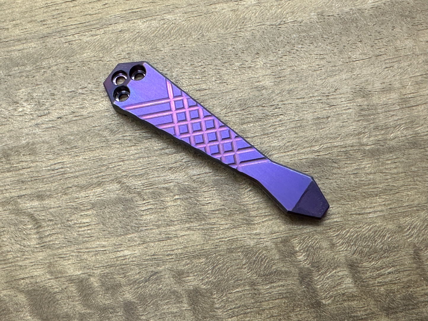 Purple ano FRAG Cnc milled Titanium CLIP for most Spyderco models