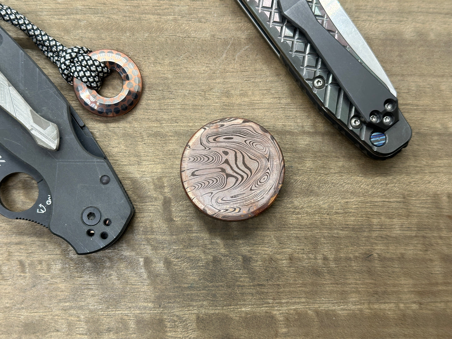 Dama FISH Dark Haptic Coins CLICKY Copper Fidget