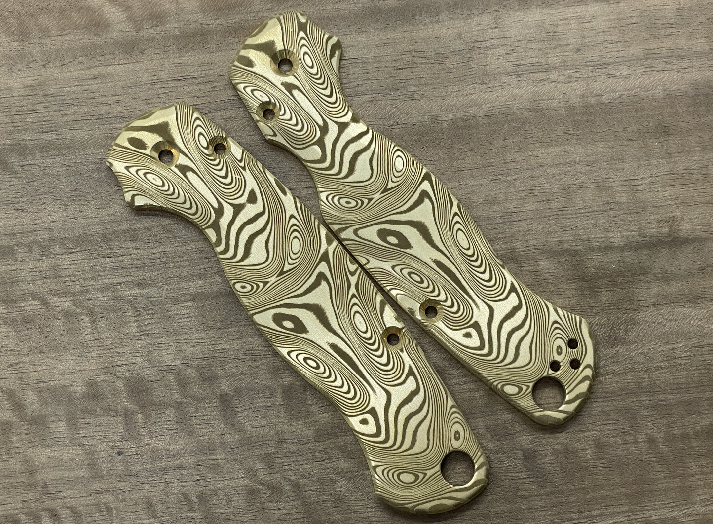 Dama FISH Brass Scales for Spyderco Paramilitary 2 PM2