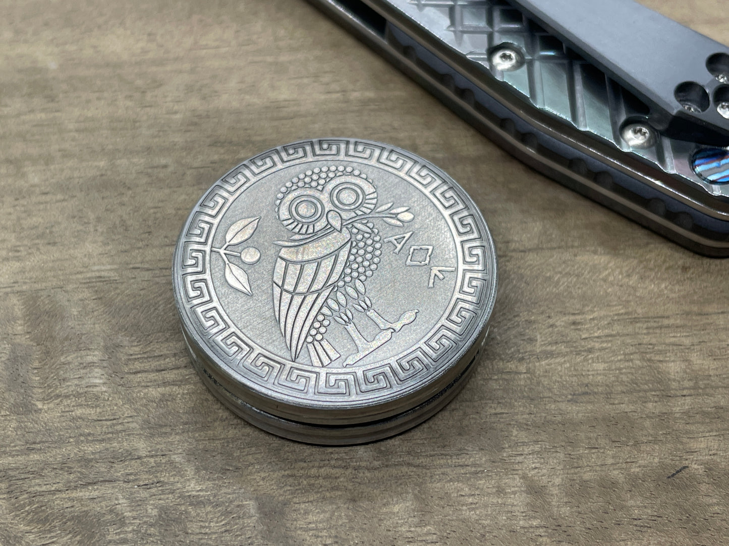 The OWL Stainless Steel CLICKY HAPTIC Coins Fidget