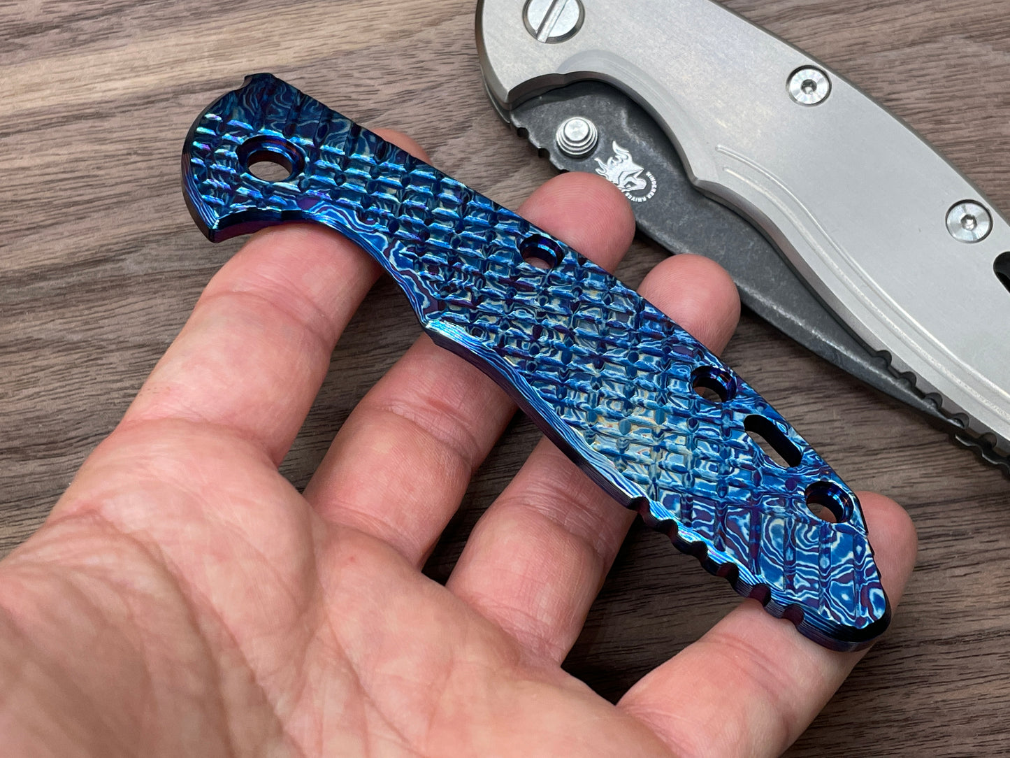 DRAGONFIRE Frag Cnc milled Timascus scale for XM-18 3.5 HINDERER