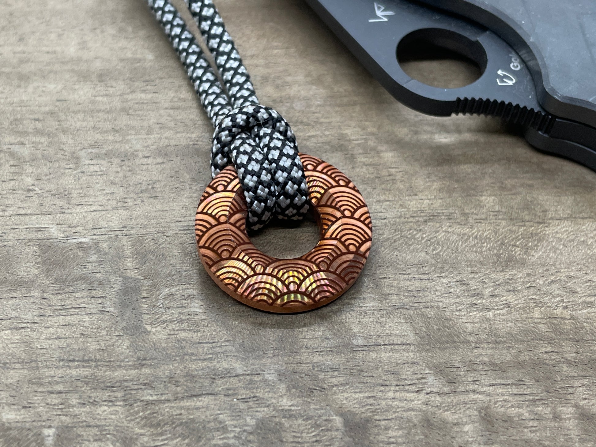 SEIGAIHA Copper lanyard bead Paracord bead Beard bead – Metonboss