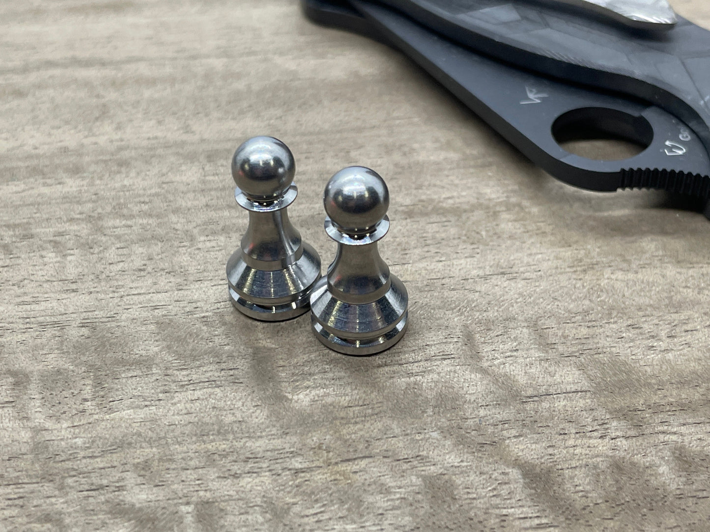 Stainless Steel Haptic-PAWN Haptic Slider Chess Pawn Adhd fidget Fridge magnet