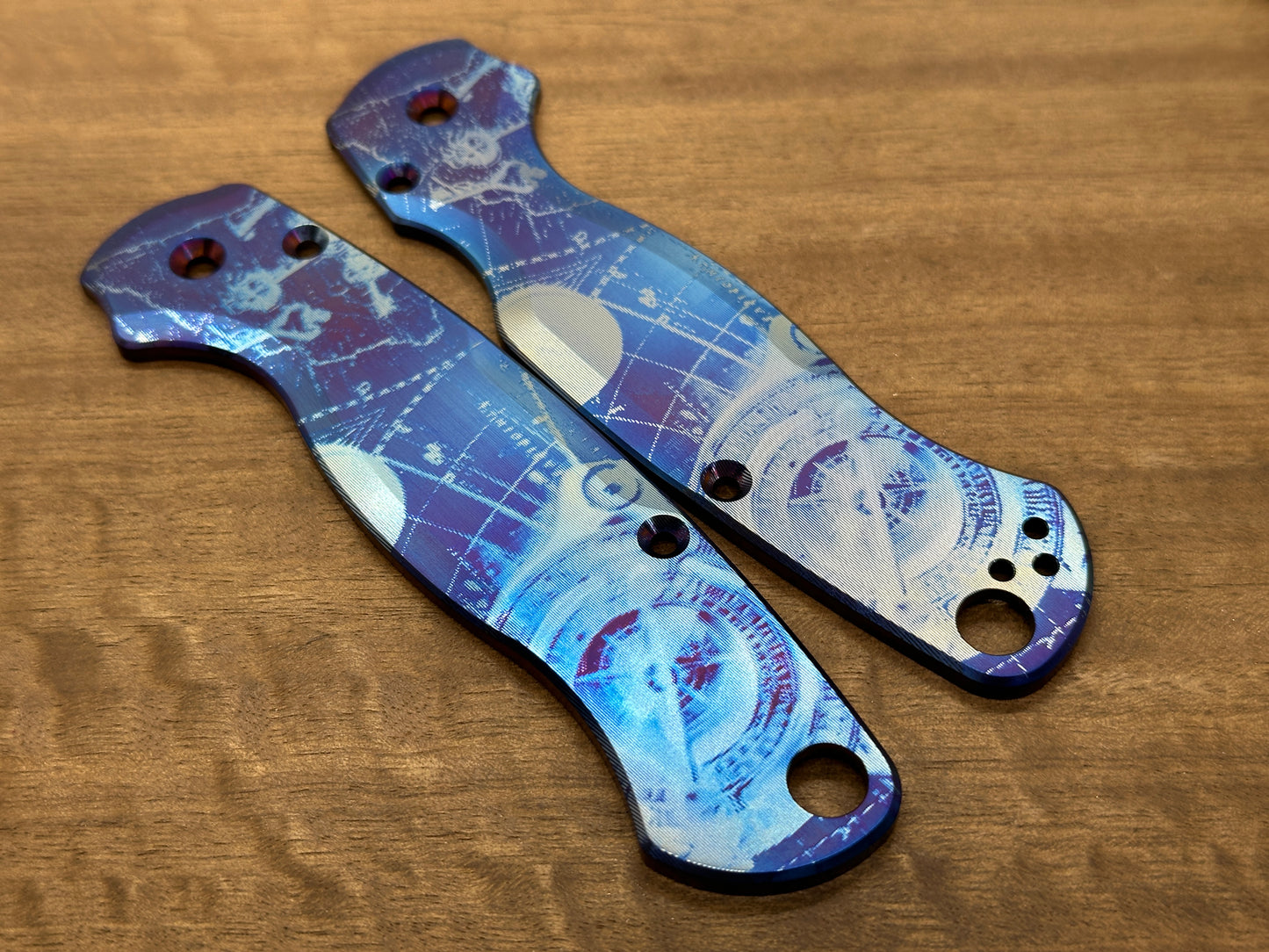 PIRATE Flamed Titanium scales for Spyderco Paramilitary 2 PM2