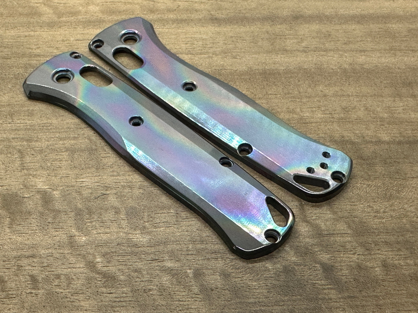 OIL SLICK Polished Zirconium Scales for Benchmade Bugout 535
