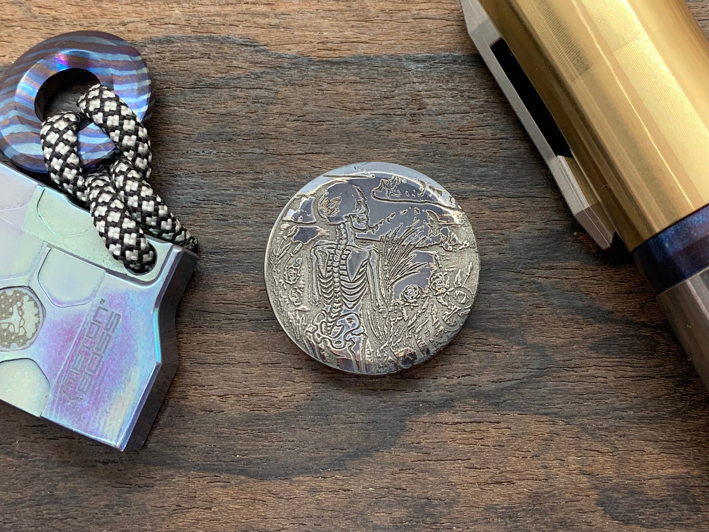 4 sizes VIRGO engraved Titanium Worry Coin Challenge Coin