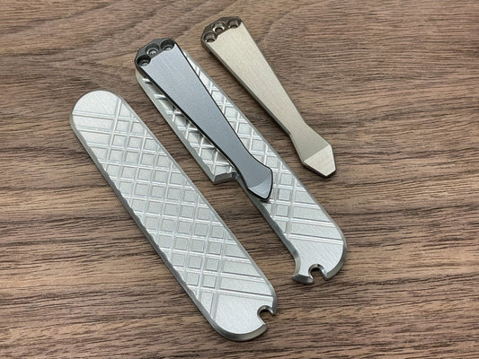Brushed FRAG 91mm Titanium Scales for Swiss Army SAK