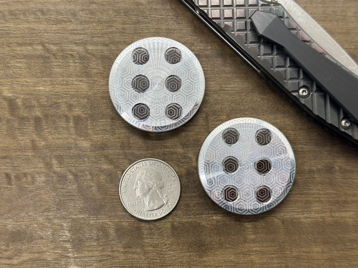 ORBITER Aerospace Aluminum Parallel position Magnets Haptic Coins Slider Fidget