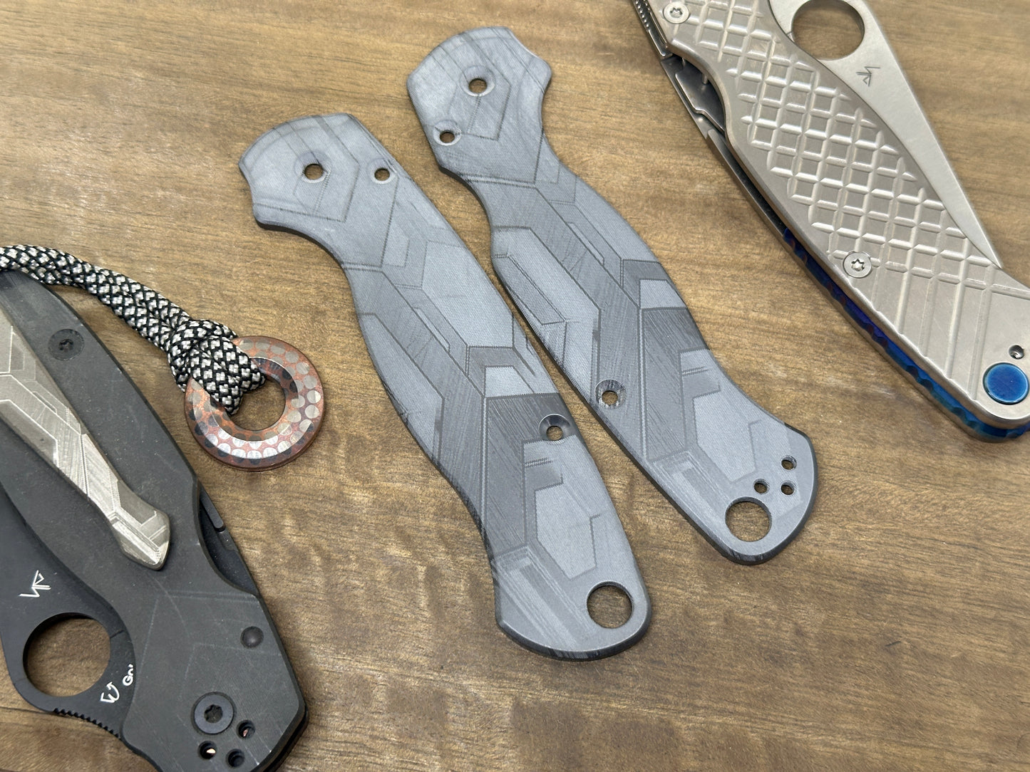 FALCON black Zirconium scales for Spyderco Paramilitary 2 PM2