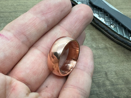 COMFORT Polished COPPER Ring US size 8-12 / Pendant / Keychain / Stand