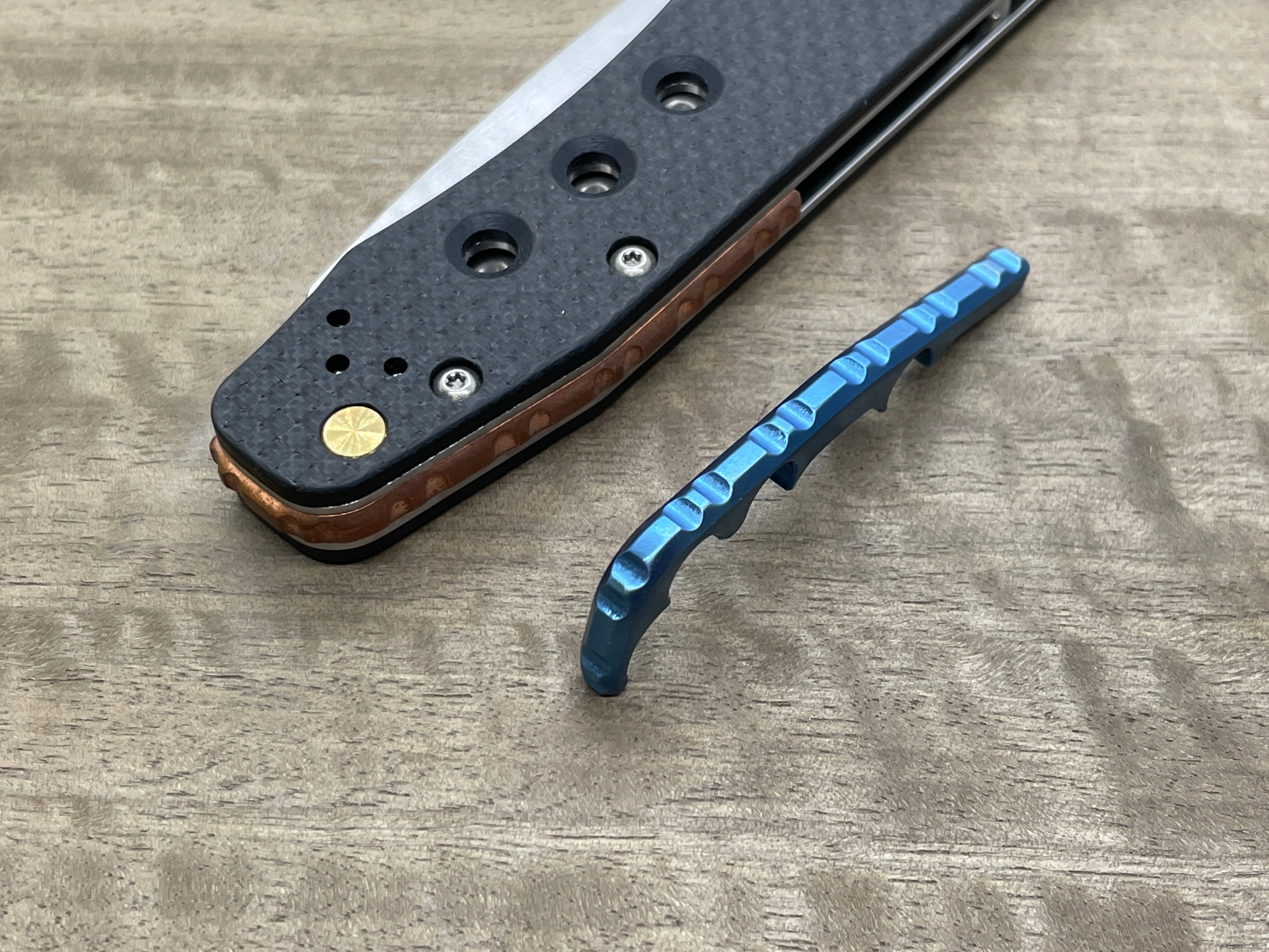 Titanium Gear BACKSPACER for Spyderco Smock MetonBoss