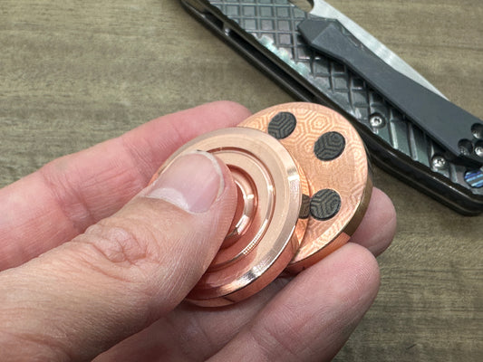 ORBITER Polished Copper Haptic Coins Fidget