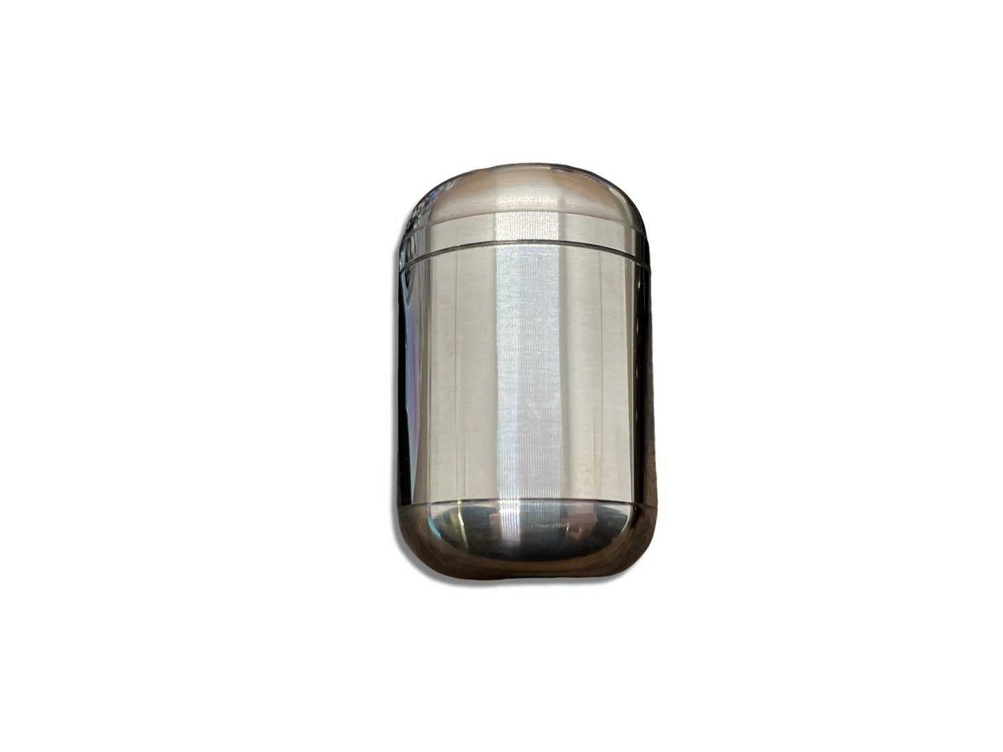 Polished Titanium Pill Box Pocket Pill Case Stash box Meton-Vault